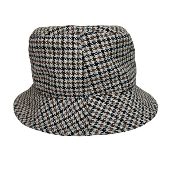 Steve Madden Plaid Houndstooth Bucket Hat - Picture 5 of 10